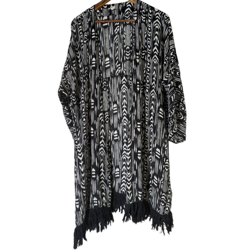 Roxy Midi Length Summer Cardigan Womens Sz M Swim Cover Lightweight Topper Boho